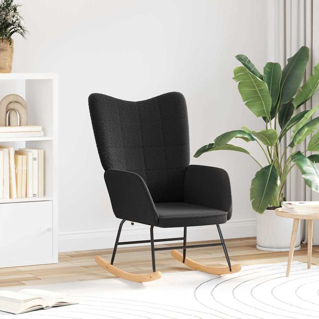 Avslappende stol Svart 61 x 78 x 98 cm stoff