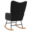 Avslappende stol Svart 61 x 78 x 98 cm stoff
