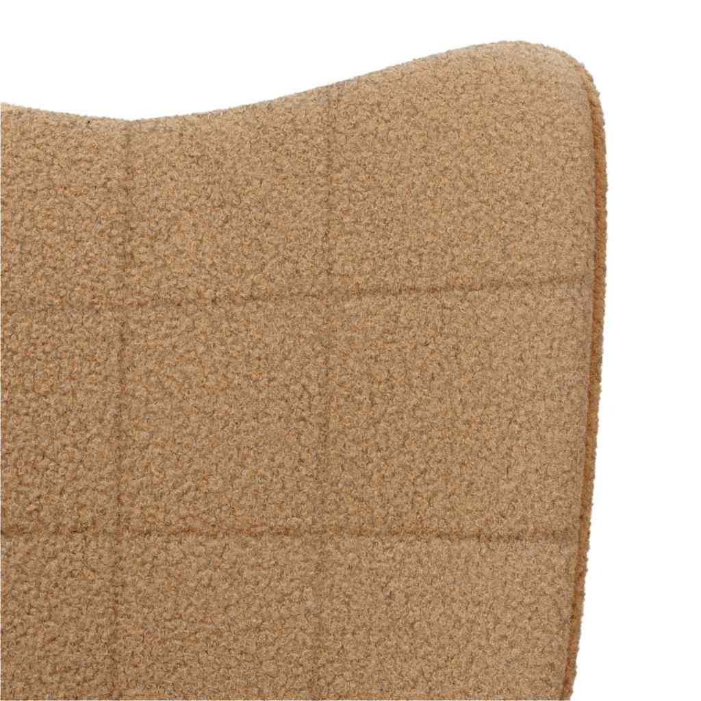 Avslappende stol Beige 61 x 78 x 98 cm stoff