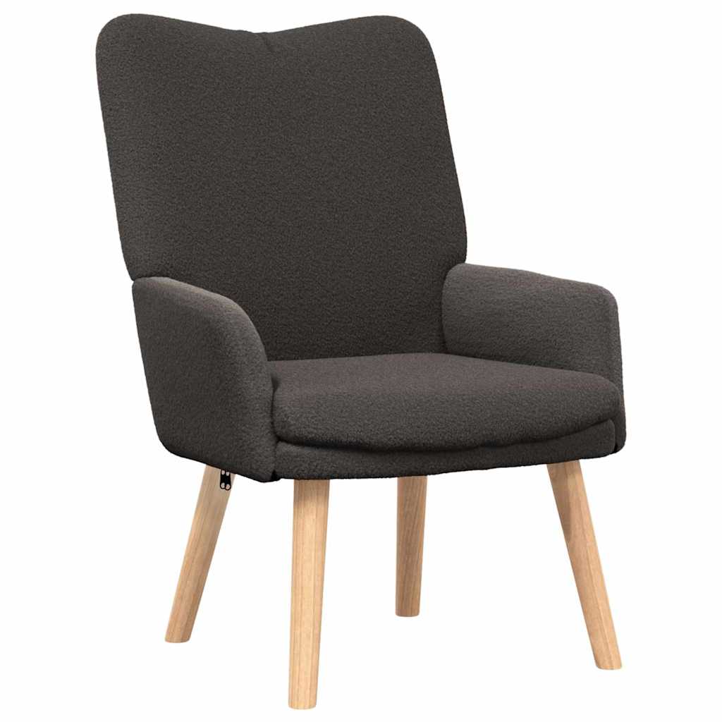 Avslappende stol Mørke grå 63 x 67 x 94 cm stoff