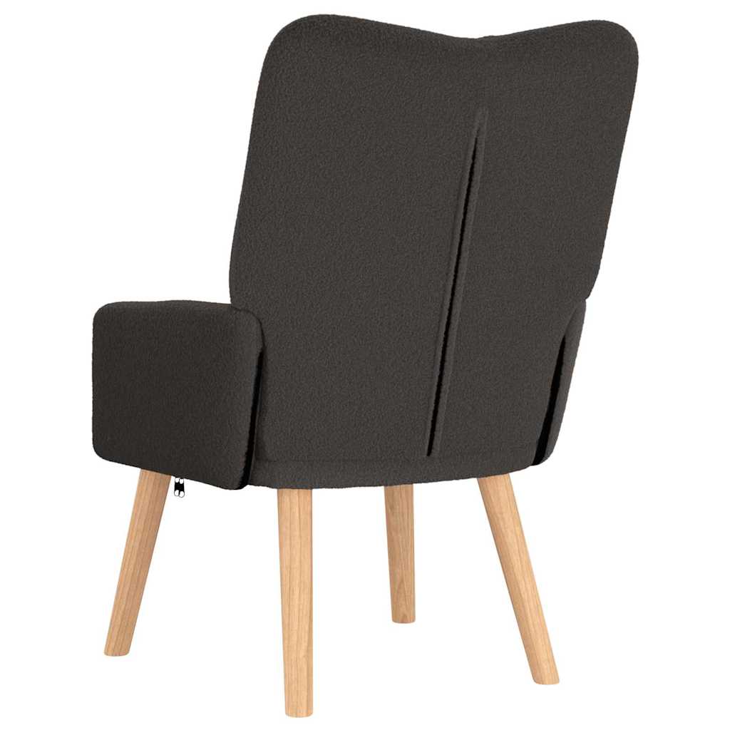 Avslappende stol Mørke grå 63 x 67 x 94 cm stoff
