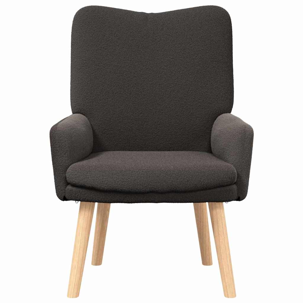 Avslappende stol Mørke grå 63 x 67 x 94 cm stoff
