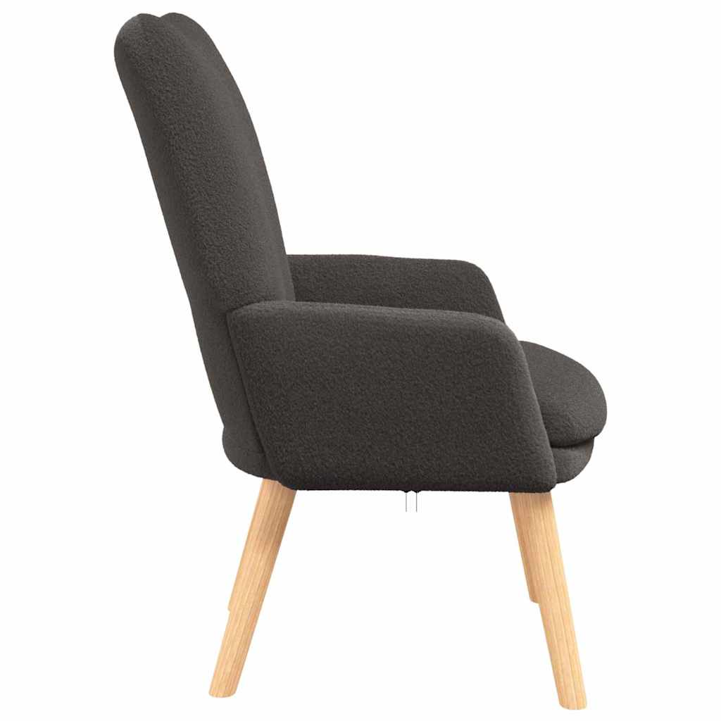 Avslappende stol Mørke grå 63 x 67 x 94 cm stoff