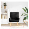 Avslappende stol Svart 63 x 67 x 94 cm stoff