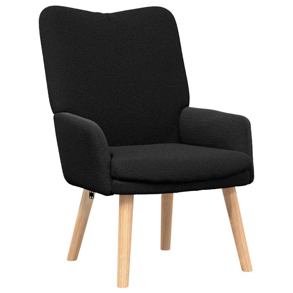 Avslappende stol Svart 63 x 67 x 94 cm stoff