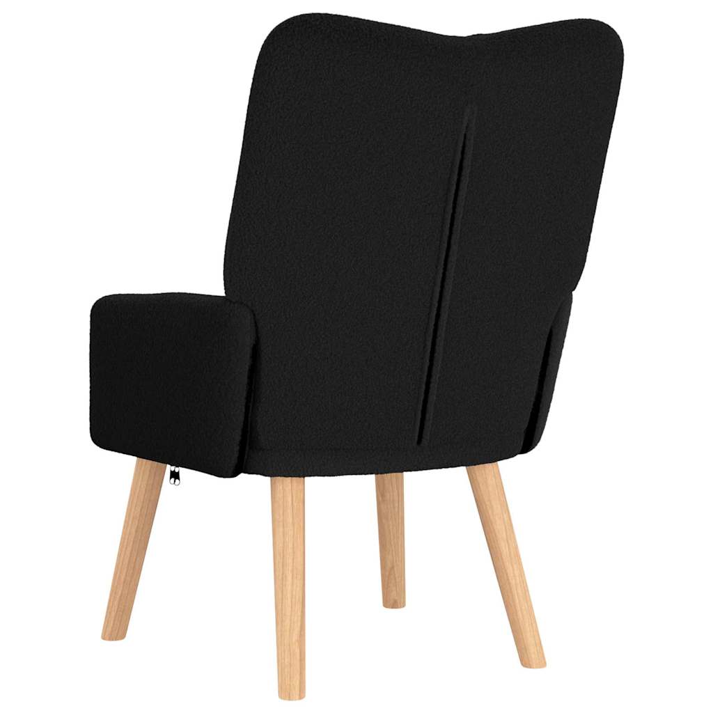 Avslappende stol Svart 63 x 67 x 94 cm stoff