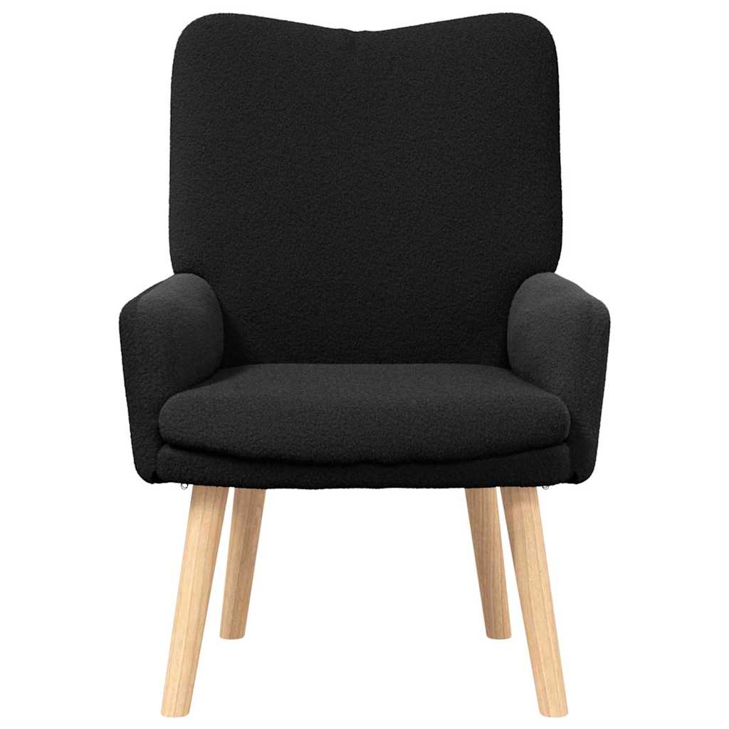 Avslappende stol Svart 63 x 67 x 94 cm stoff