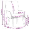 Avslappende stol Svart 63 x 67 x 94 cm stoff