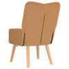 Avslappende stol Beige 63 x 67 x 94 cm stoff