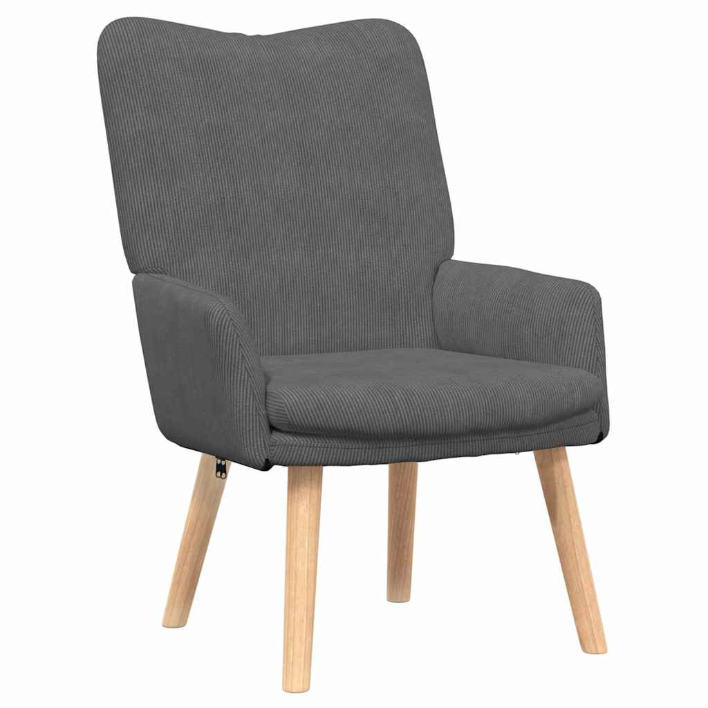 Avslappende stol Mørke grå 63 x 67 x 94 cm stoff