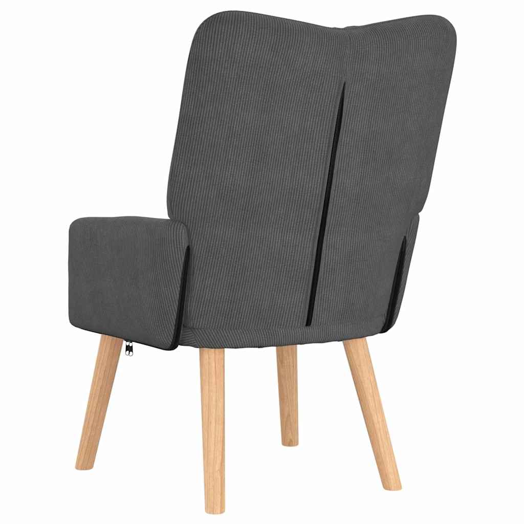Avslappende stol Mørke grå 63 x 67 x 94 cm stoff