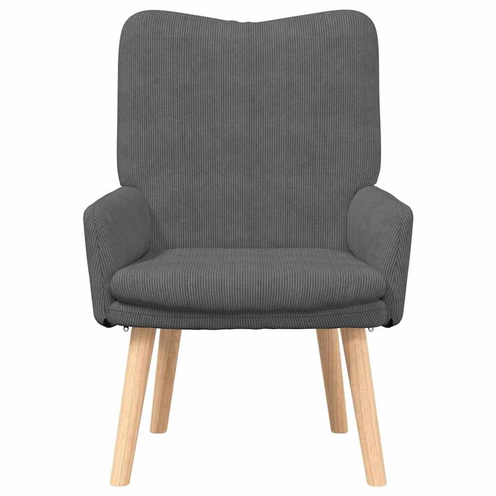 Avslappende stol Mørke grå 63 x 67 x 94 cm stoff