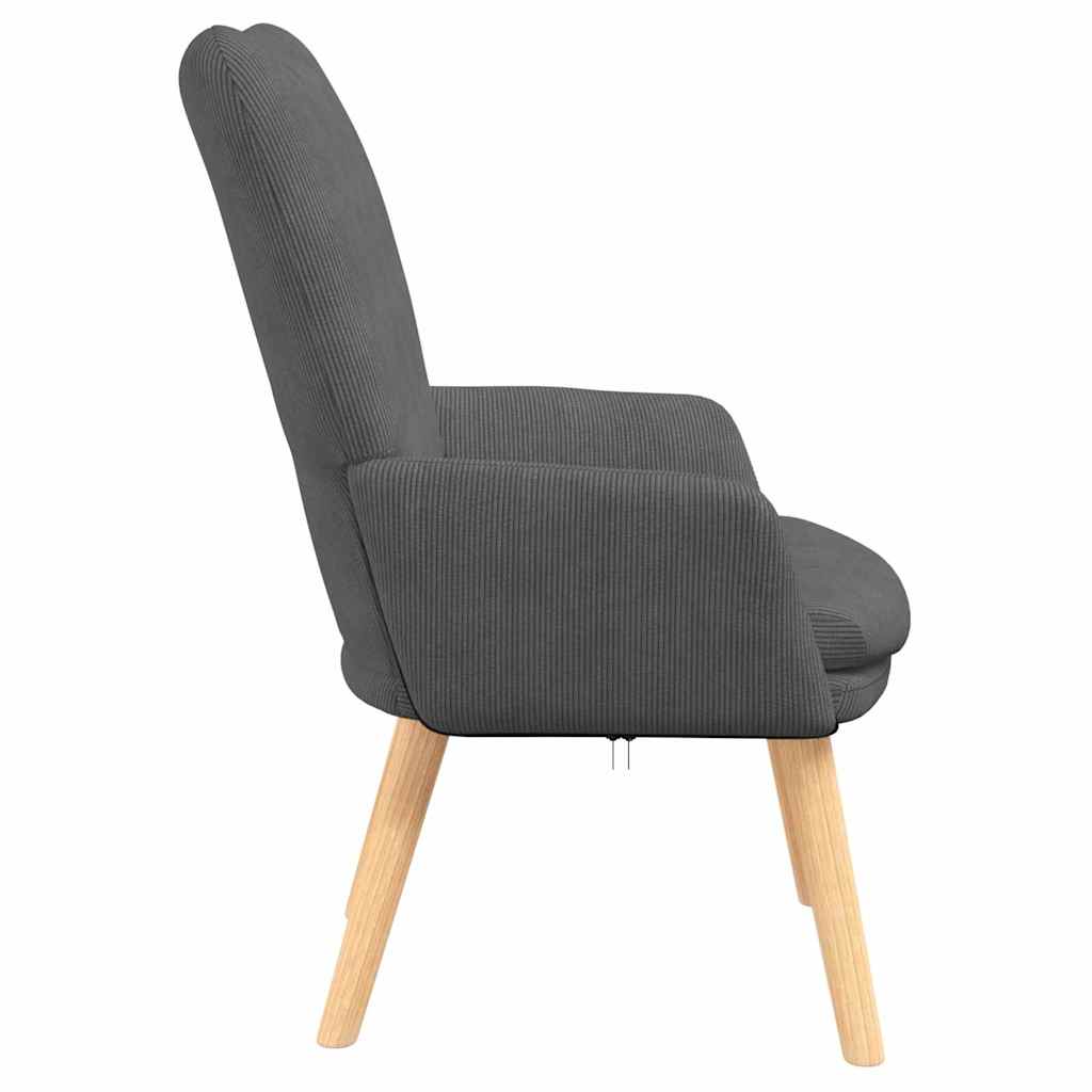Avslappende stol Mørke grå 63 x 67 x 94 cm stoff