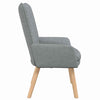 Avslappende stol Lysegrå 63 x 67 x 94 cm stoff