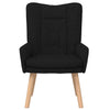 Avslappende stol Svart 63 x 67 x 94 cm stoff