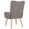 Avslappende stol Gråbrun 63 x 67 x 94 cm stoff
