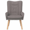 Avslappende stol Gråbrun 63 x 67 x 94 cm stoff