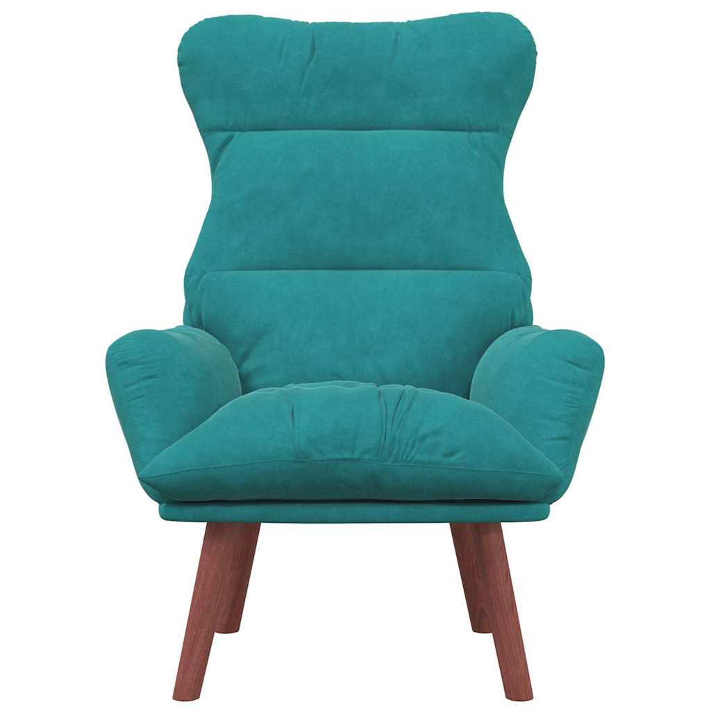 Avslappende stol Turkis 69 x 74 x 93 cm Fløyel