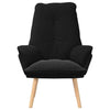 Avslappende stol Svart 69 x 74 x 93 cm stoff
