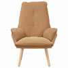 Avslappende stol Beige 69 x 74 x 93 cm stoff