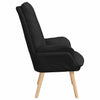 Avslappende stol Svart 69 x 74 x 93 cm stoff
