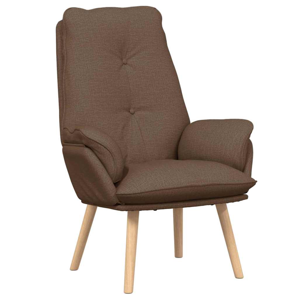 Avslappende stol Brun 69 x 74 x 93 cm stoff