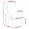 Avslappende stol Brun 69 x 74 x 93 cm stoff
