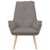 Avslappende stol Gråbrun 69 x 74 x 93 cm stoff