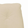 Avslappende stol Krem 69 x 74 x 93 cm stoff