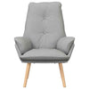 Avslappende stol Skygrå 69 x 74 x 93 cm stoff