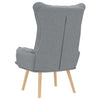 Avslappende stol Lysegrå 69 x 74 x 93 cm stoff