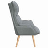 Avslappende stol Lysegrå 69 x 74 x 93 cm stoff