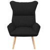 Avslappende stol Svart 69 x 74 x 93 cm stoff