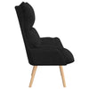Avslappende stol Svart 69 x 74 x 93 cm stoff