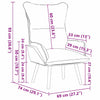 Avslappende stol Brun 69 x 74 x 93 cm stoff