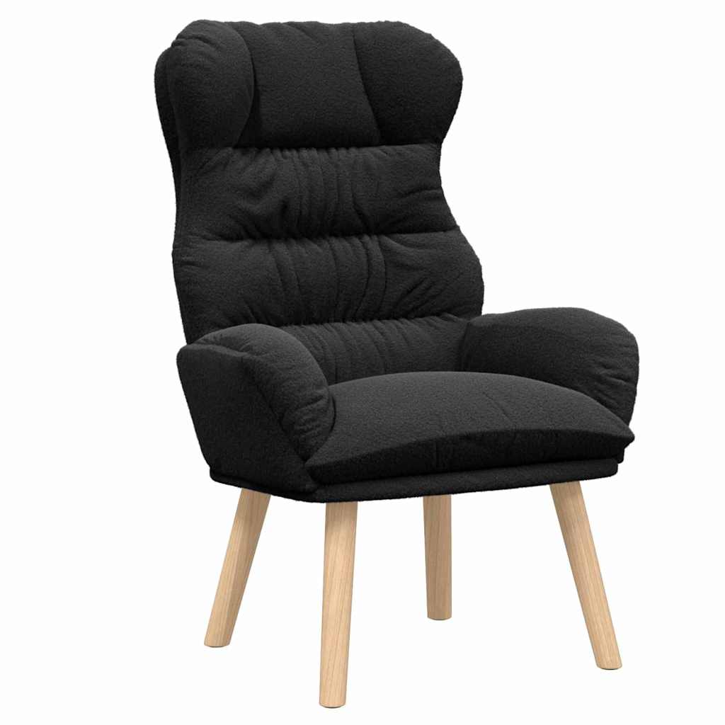 Avslappende stol Svart 69 x 74 x 93 cm stoff