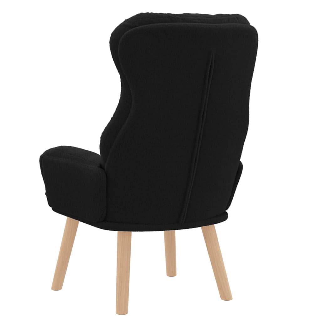 Avslappende stol Svart 69 x 74 x 93 cm stoff