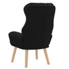 Avslappende stol Svart 69 x 74 x 93 cm stoff