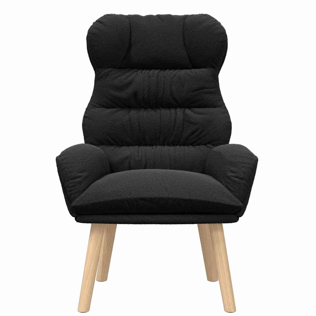 Avslappende stol Svart 69 x 74 x 93 cm stoff
