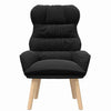 Avslappende stol Svart 69 x 74 x 93 cm stoff