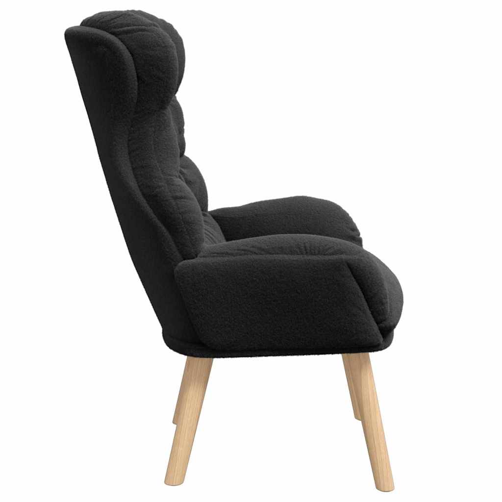 Avslappende stol Svart 69 x 74 x 93 cm stoff
