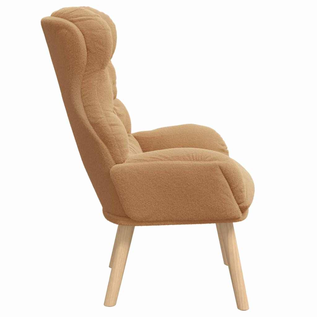 Avslappende stol Beige 69 x 74 x 93 cm stoff