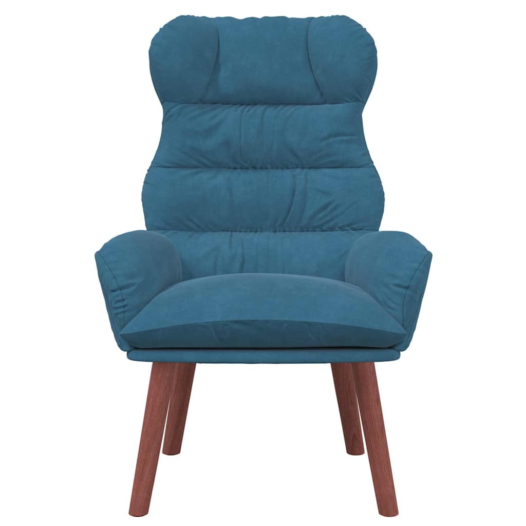 Avslappende stol Blå 69 x 74 x 93 cm Fløyel