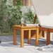 Sidetabell Olje naturlig 35 x 35 x 34 cm Solid akasietre