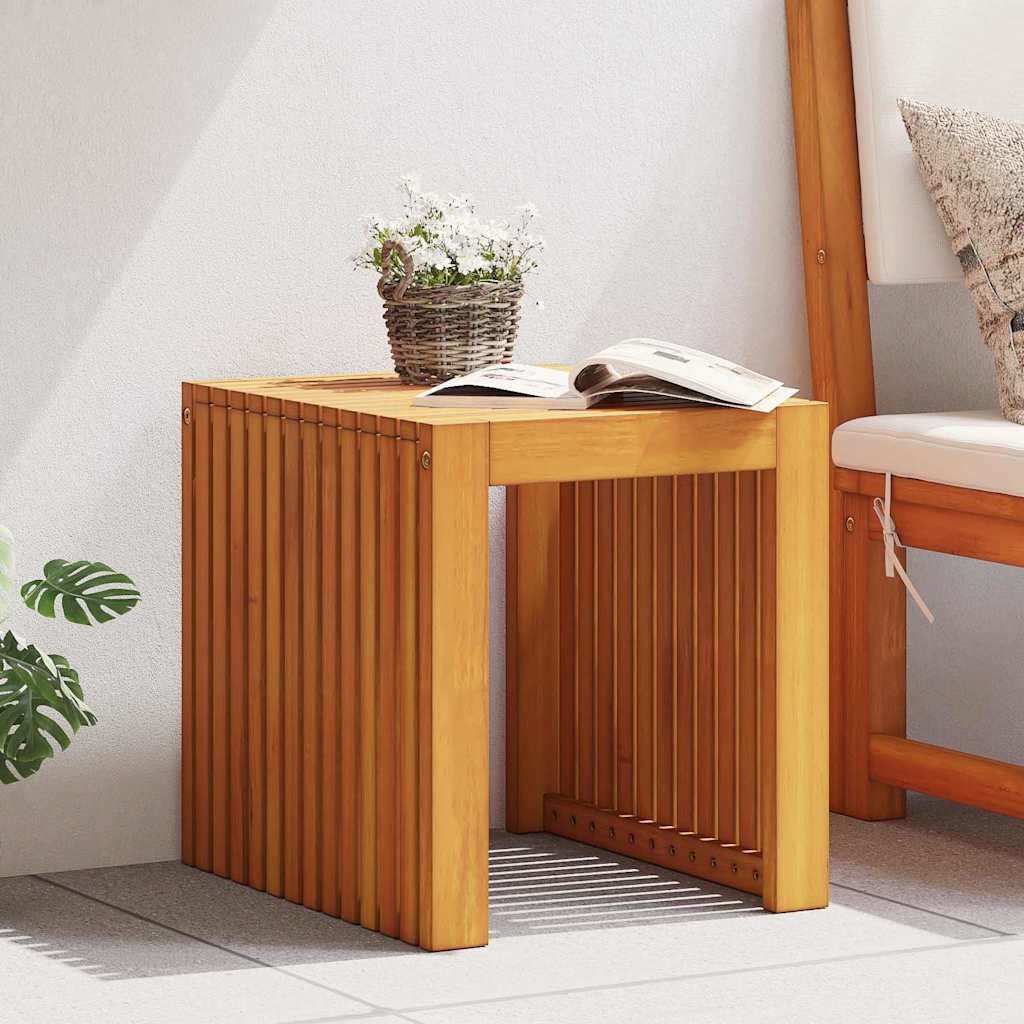 Sidetabell Olje naturlig 43 x 36 x 40 cm Massivt Teaktre