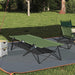 Sammenleggbar camping seng grønn 206 x 76 x 74 cm vidaXL