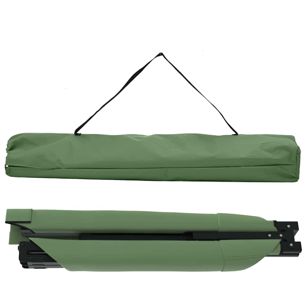 Sammenleggbar camping seng grønn 210 x 80 x 46 cm Oxford-stoff