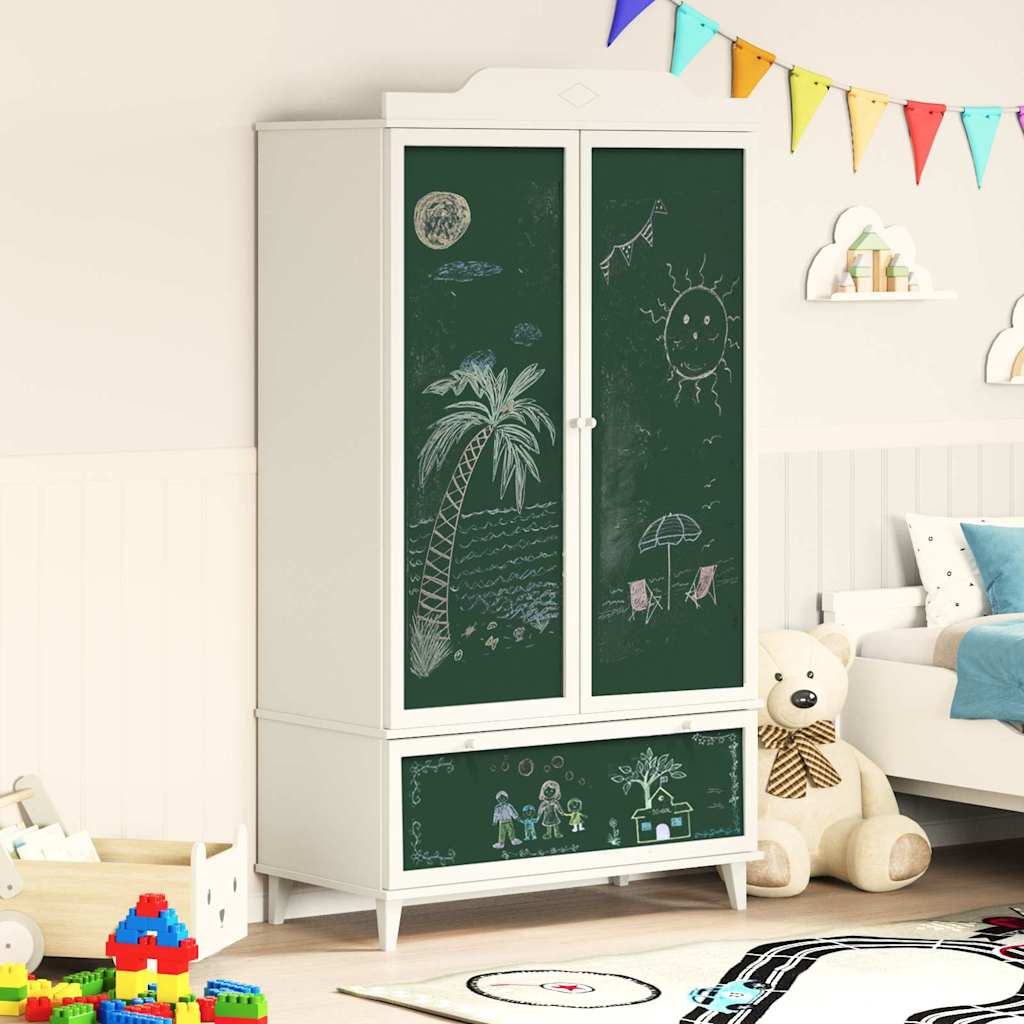 Krittstavle Garderobe med skuff ROROS Hvit 90 x 45 x 165 cm