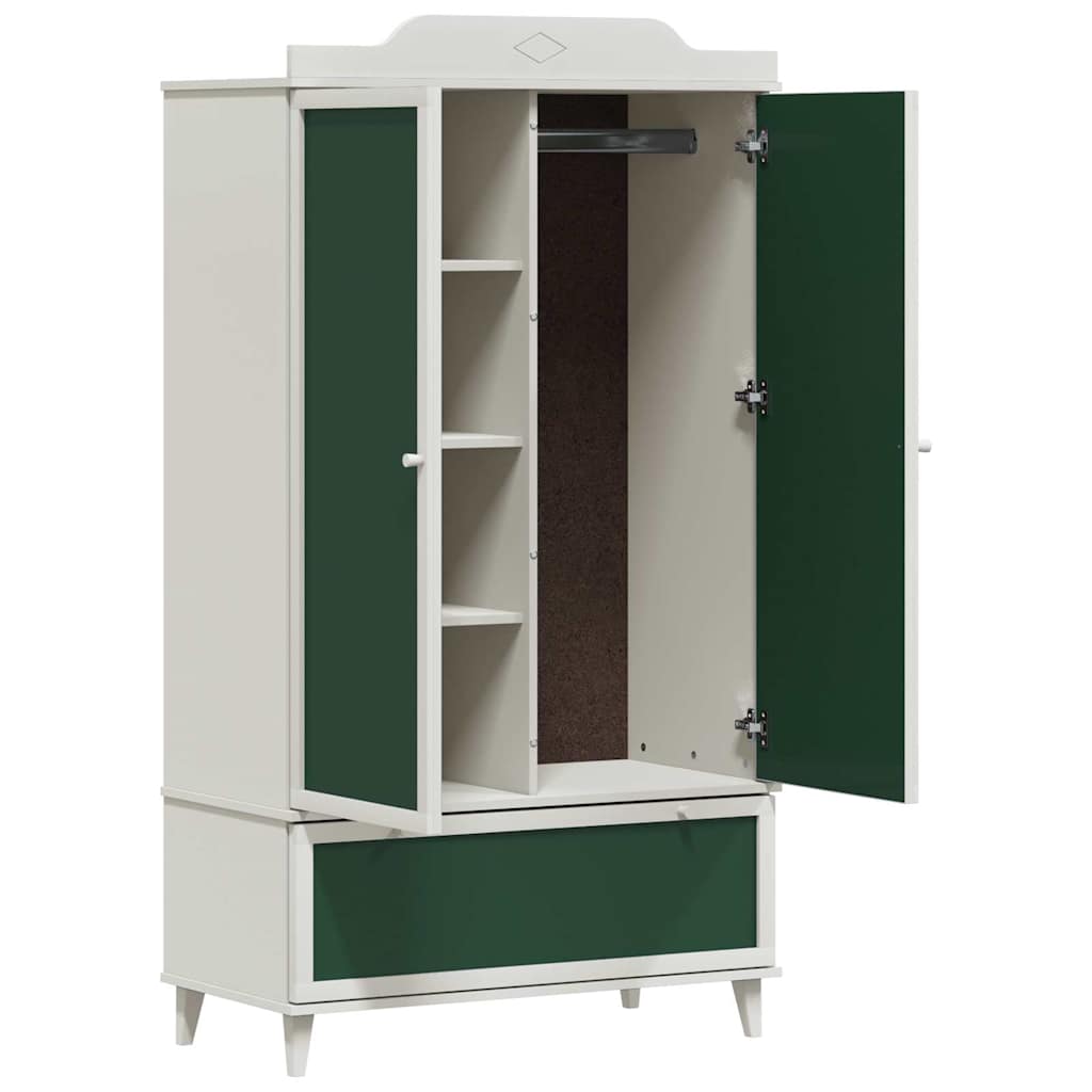 Krittstavle Garderobe med skuff ROROS Hvit 90 x 45 x 165 cm