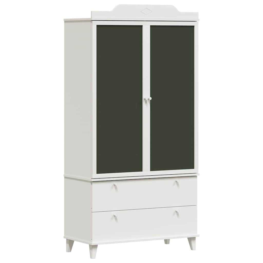 Krittstavle Garderobe med skuff ROROS Hvit 90 x 45 x 180 cm